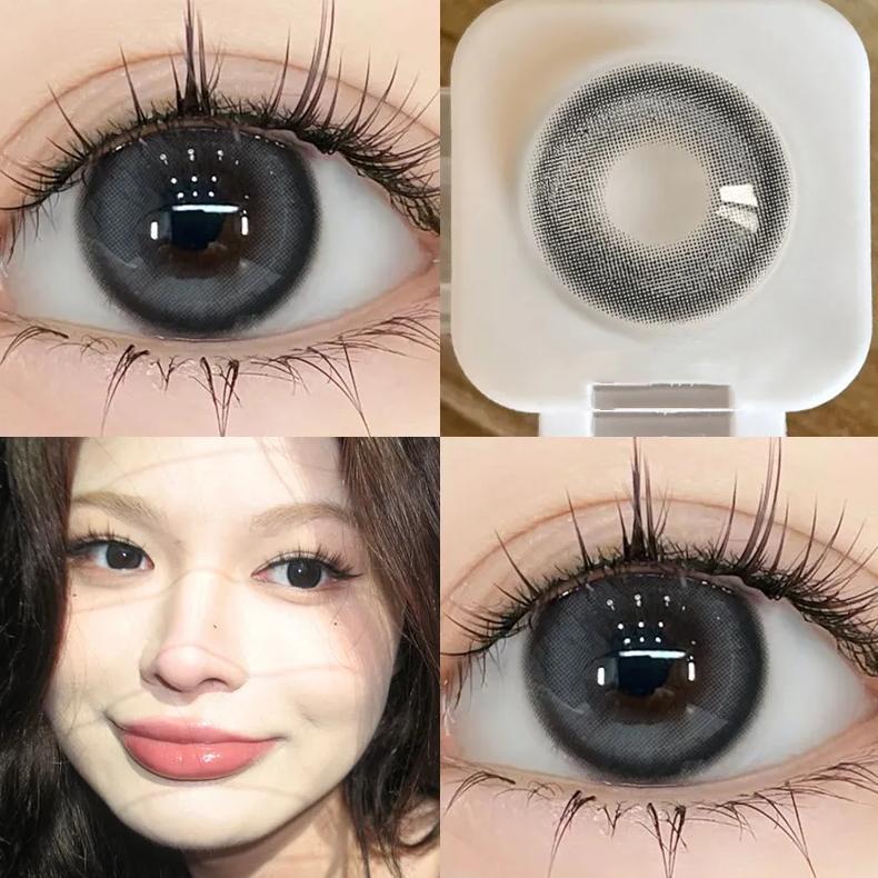 FLASH SALE Sepasang lensa kontak berwarnaDiameter 14-14,5 MM softlens livingsoftlens biru soflens so