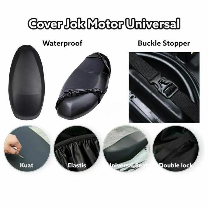 Sarung Jok Motor Tebal Kulit Anti UV Anti Hujan Motor Matic & Listrik Segala Musim