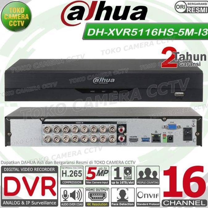 DVR RECORDER CCTV DAHUA 16 CHANNEL CCTV DAHUA 16CH 5MP