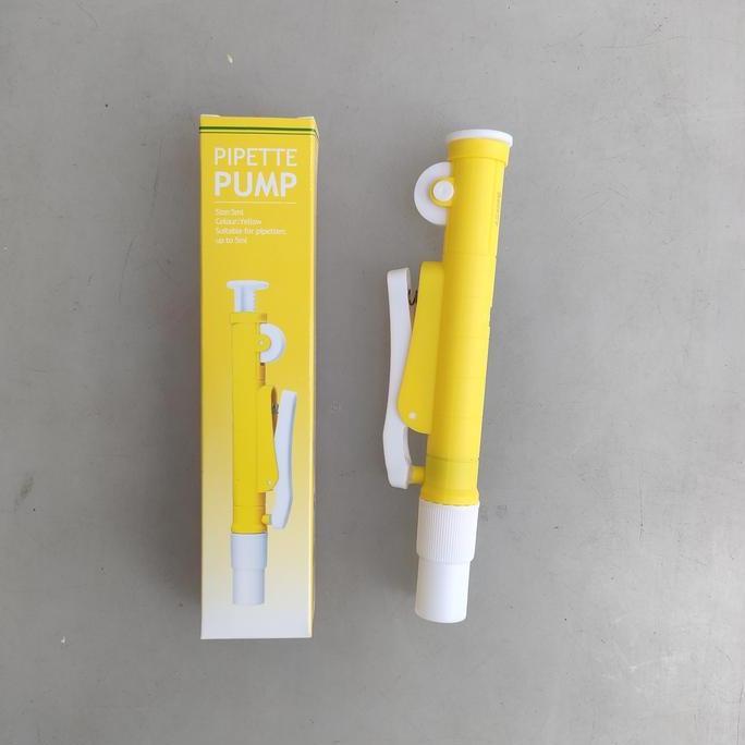 #####] Pipet pump pompa pipet pipet filler kuning untuk pipet 5 ml pipet ukur volume 5 ml