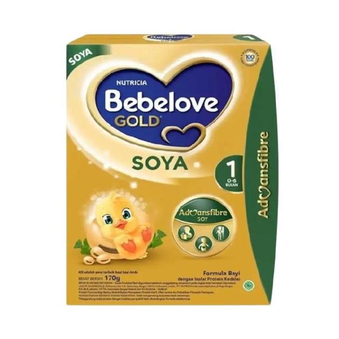 Gyunyu- Bebelove Gold Soya 1 Susu Formula Bayi 0 To 6 Bulan Box 170 G  Bubuk