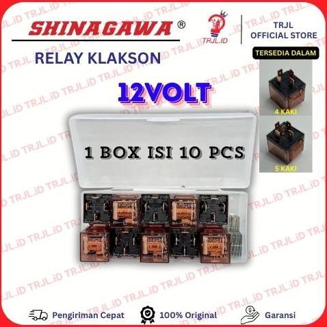 {] Paket 10 Pcs Relay Klakson Shinagawa Ori 4 Kaki 12V 80A 5 Kaki 12V 5 Kaki 24V 4 Kaki 24V Terbaik