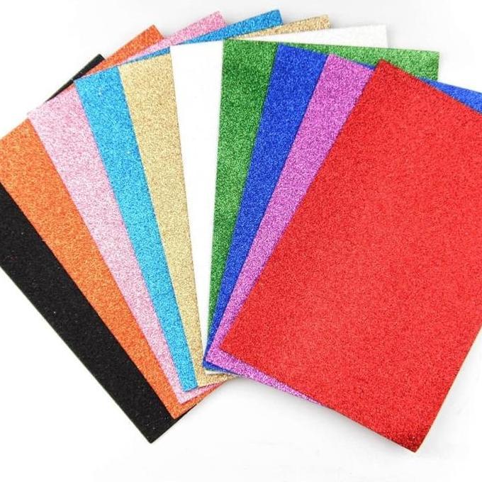 Colore- Glitter Creative Eva Foam Art Sheet Lembar Busa Lembaran Kreasi Warna
