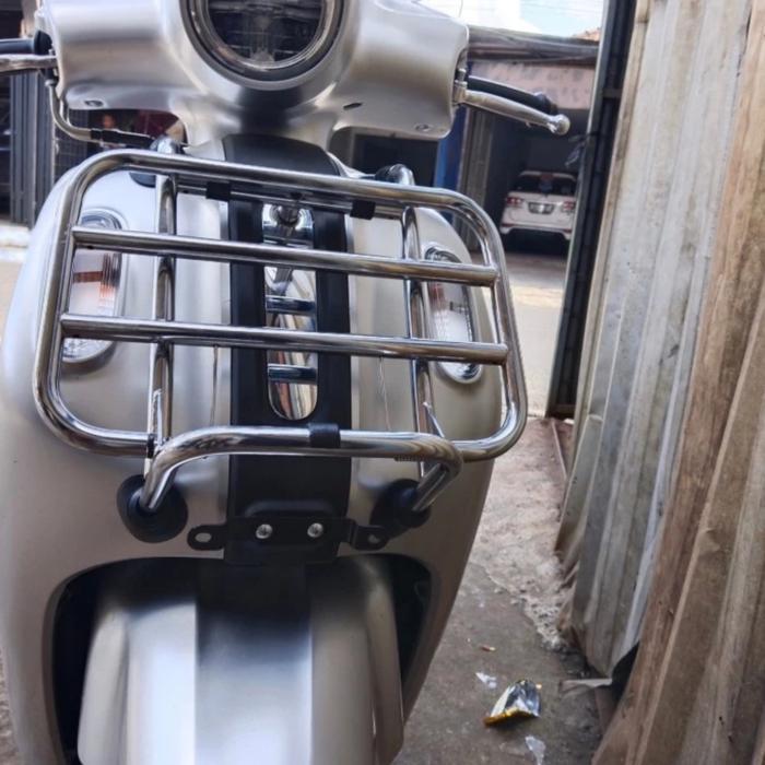 Aksesoris Front Rack / Frontrack Rak Depan Yamaha Fazzio Original Dan Terpercaya
