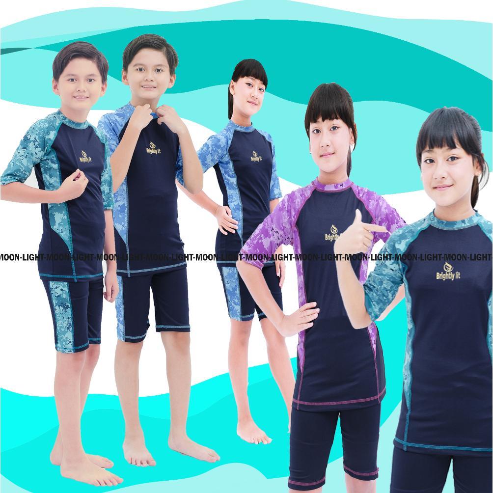 baju renang SD unisex baju renang anak perempuan baju renang anak laki-laki setelan renang anak atas