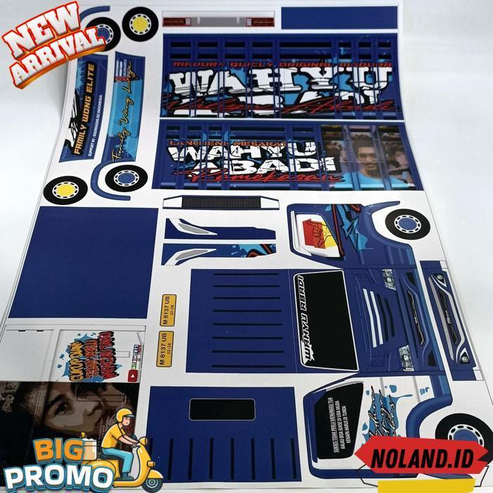 Stiker Miniatur Truk Oleng Panjang 30 Cm