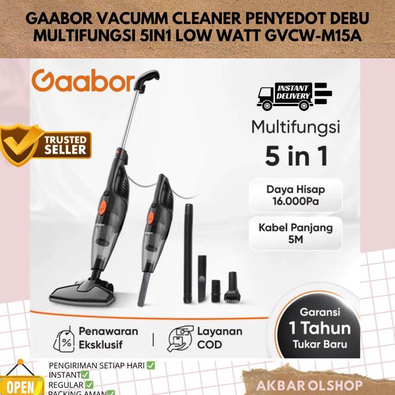 Gaabor Vakum Cleaner Penyedot Debu Multifungsi 5in1 Low watt kapasitas 1.5 Liter Vacum Cleaner