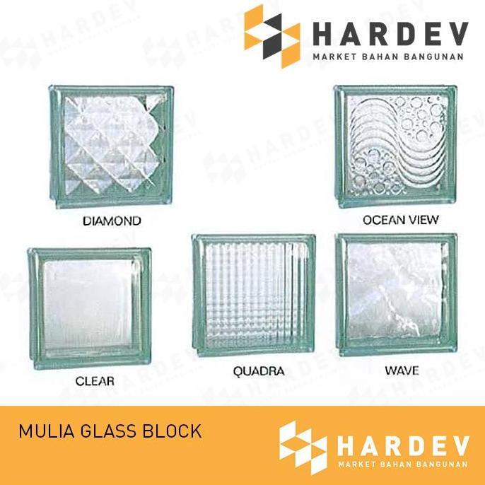 Glassblok Mulia Magna Quadra / Linio Glassblock Glass Block Mulia