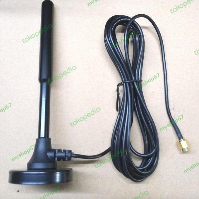 PHLOX antena modem 4G.3G.2G LTE 35dbi Konektor SMA male ( indoor magnet)