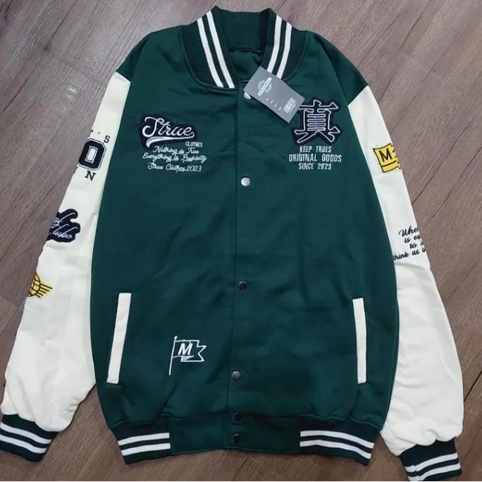 Varsity Baseball Japan Vintage Jaket Baseball Vintage Club Hijau - XXL HM