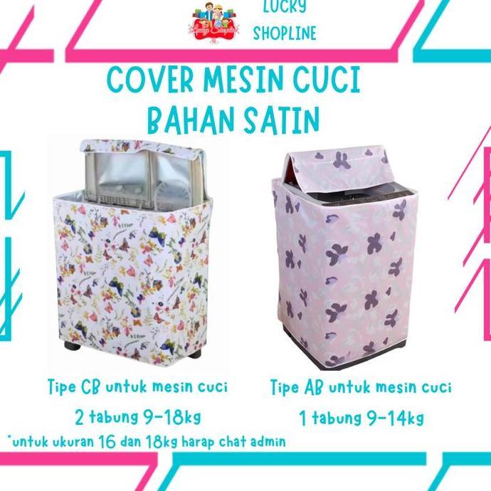 TERLARIS SARUNG MESIN CUCI 2 TABUNG - COVER MESIN CUCI 1 TABUNG BUKA ATAS - COVER MESIN CUCI - UKURA