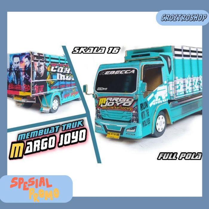 Pola Stiker Truk Oleng Ukuran Besar 2 Lembar