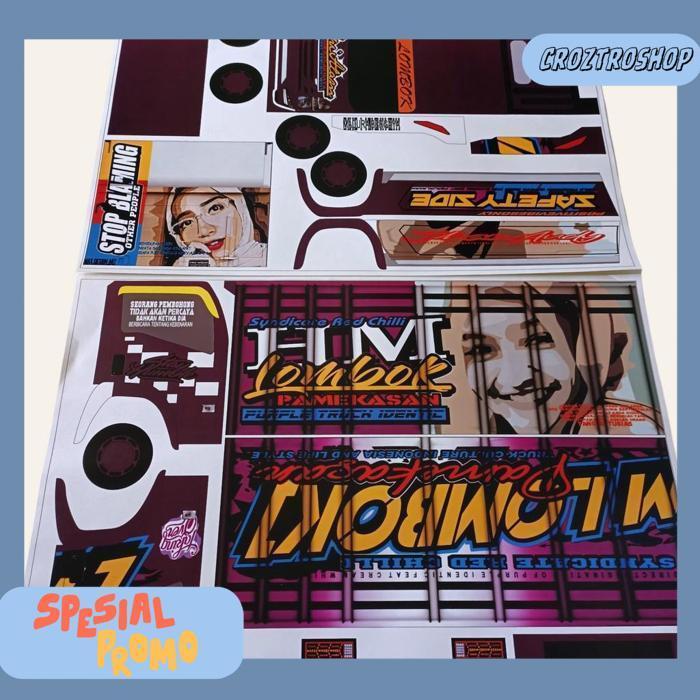 Pola Miniatur Truk Oleng/Sticker Untuk Merakit Truck Oleng