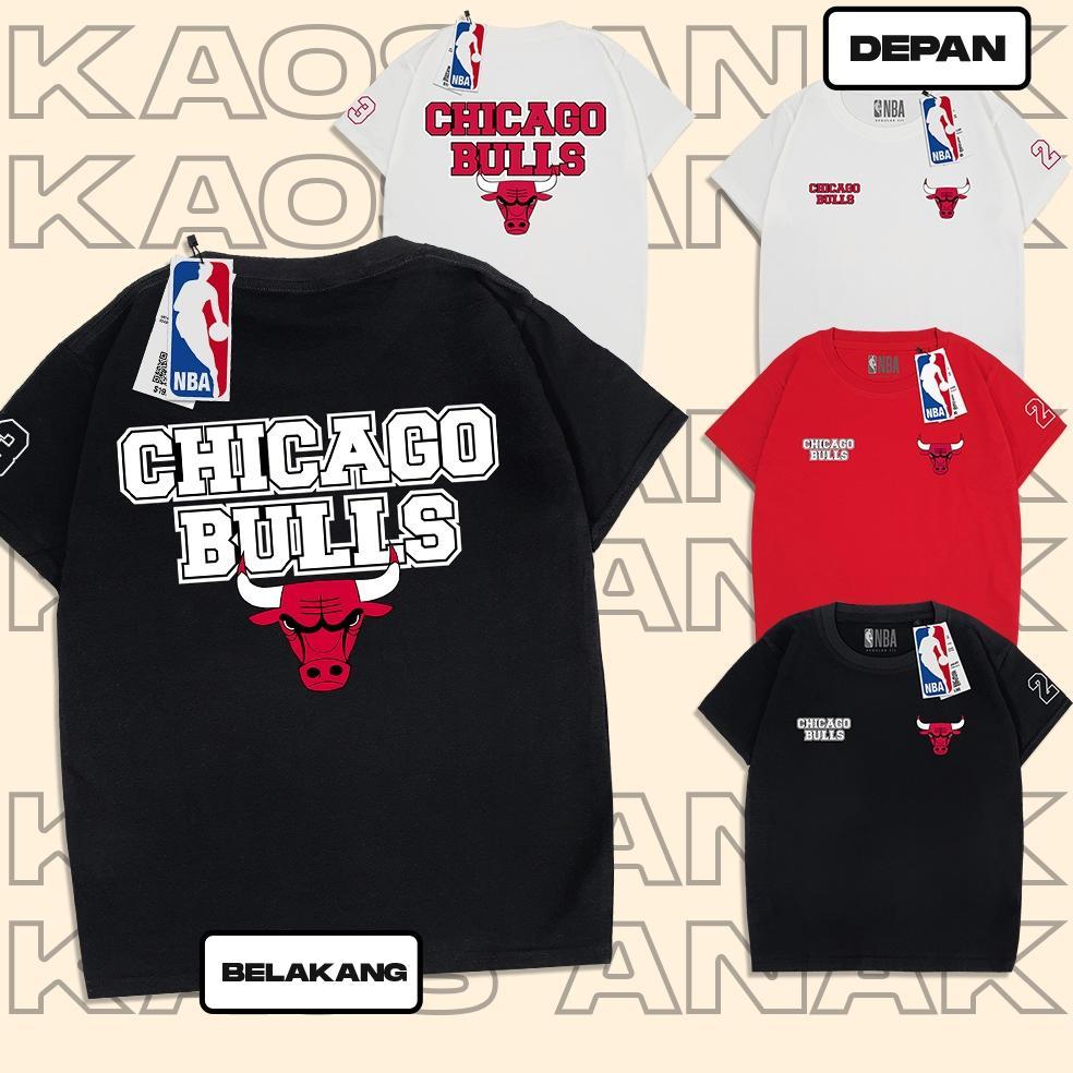 Baju Kaos Anak Laki Laki Perempuan 1-12 Tahun Branded Premium Nba Mighbul Chicago Bulls