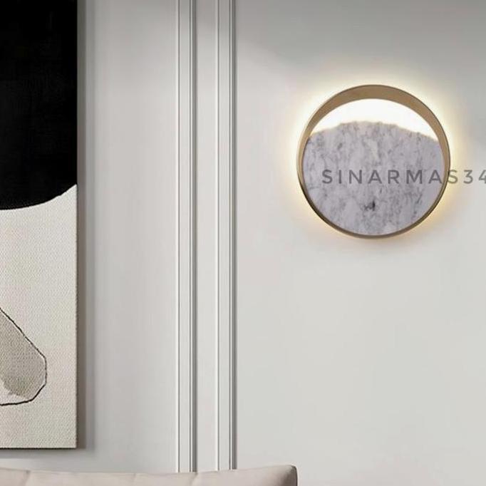 NEW Lampu Dinding Eclipse F1322 25cm AB WallLamp Nordic Modern American