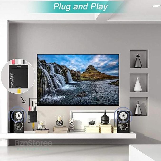 Audio Converter Analog RCA to Digital /Converter Analog to Digital accessories speaker