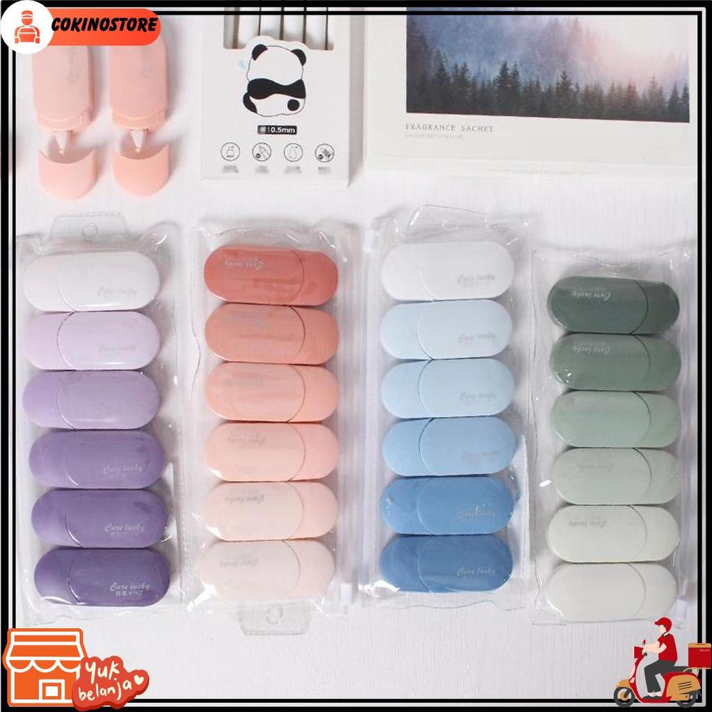 Eeghrerr Set 6 Pita Koreksi Tip-Ex Kertas Correction Tape Lucu Aesthetic Stationery Korea Alat Tulis