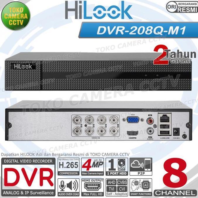 DVR RECORDER CCTV HILOOK 8 CHANNEL CCTV HILOOK 8CH 4MP