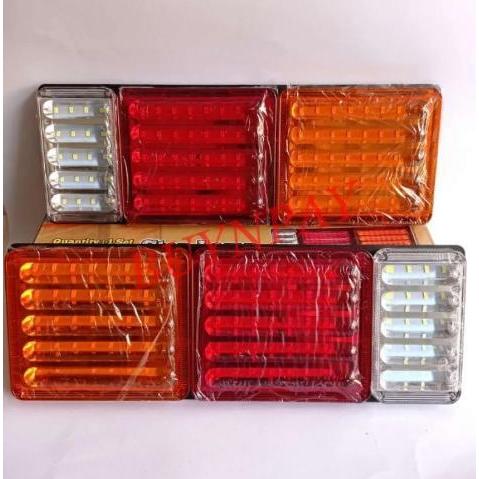 Lampu Stop Lamp Lampu Variasi Stoplamp Rem Belakang Sein Running Truk Model 8D Running 41 Cm 12/24 V