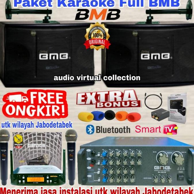Paket Sound Speaker Karaoke Bmb ( Full Set I ) Original