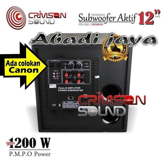 Crimson Cr 1255 Subwoofer Aktif 12In Crimson Cr1255 Terbaru 
