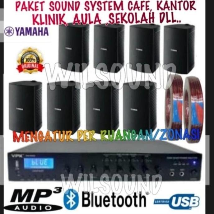 Paket Sound System Cafe Restoran Klinik Aula Yamaha Vs6 Ori 8 Speaker