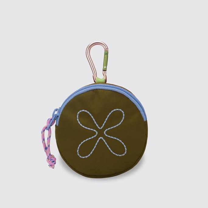 Dompet Wanita Tas Exsport Round Coin Pouch - Dark Olive
