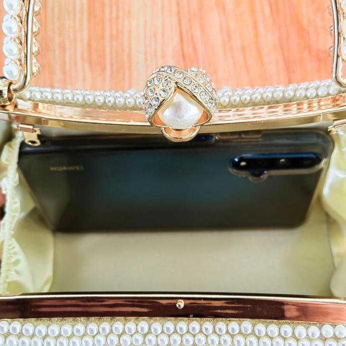Tas Wanita Tas Pesta Wanita Import Elegan Tas Kondangan Wanita Mewah Clutch Pesta Wanita Kristal Can