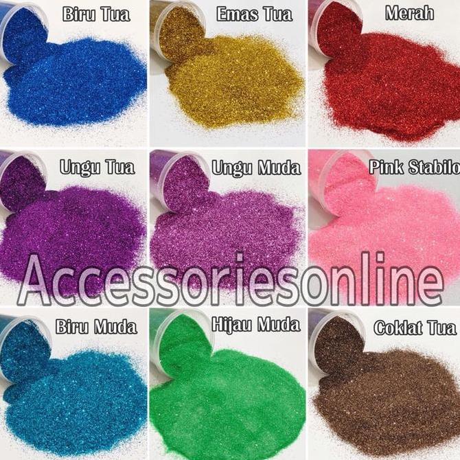 GLITER BUBUK 1/2 KG / Gliter bubuk warna-warni