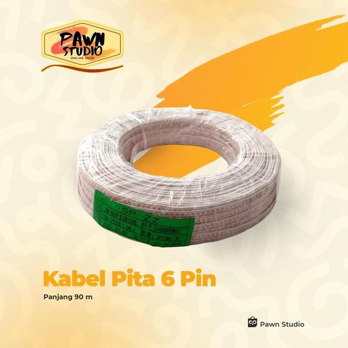 TERLARIS KABEL PITA 6P 6 / KABEL PITA 6 MERAH DAN PUTIH / CABLE PITA