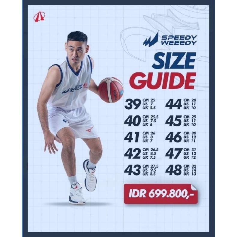 Hot Deals Sepatu Basket Ardiles Basketball Speedy Weeedy Shadow Black ~ Speedy Weeedy Champion White