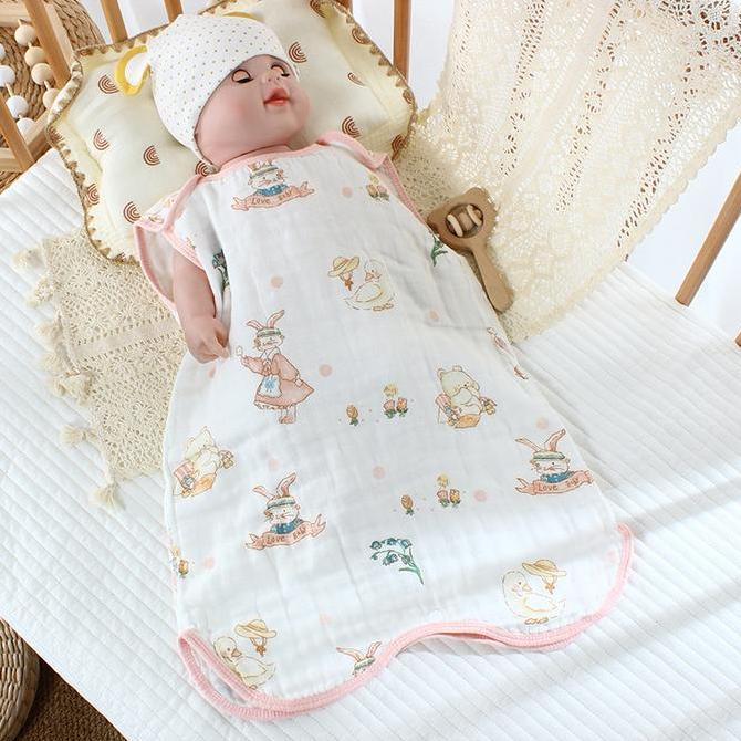 TERLARIS SELIMUT BAYI / BAJU SELIMUT BAYI BAHAN KATUN LEMBUT EMPAT LAPIS