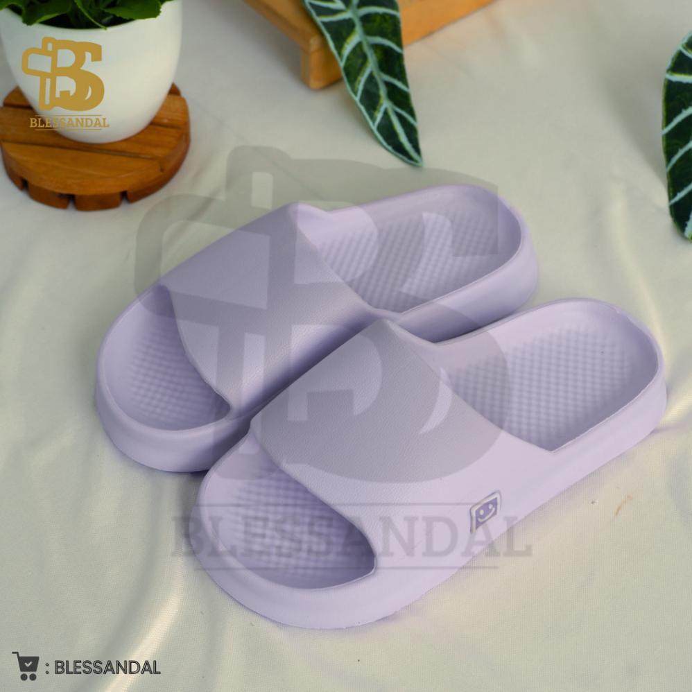NEW PRODUCT SANDAL SLOP PRIA WANITA/SANDAL SLOP KARET EVA SANDAL SLOP POLOS SMILE