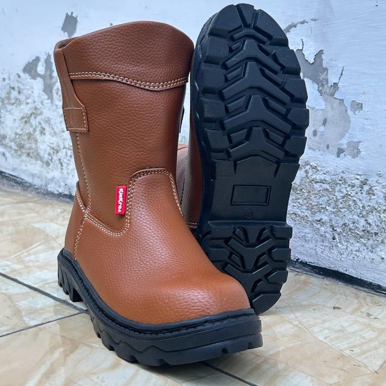 TERBARU SEPATU BOOT KING KICKERS SAFETY PRIA WANITA UJUNG BESI PROYEK SAFETY BOOT UJUNG BESI SEPATU 