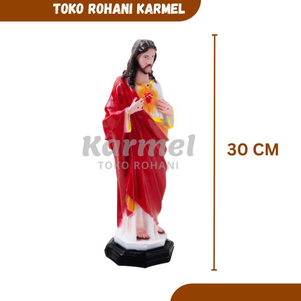 PATUNG YESUS TINGGI 30 CM / PATUNG TUHAN YESUS / PATUNG HATI KUDUS YESUS / HIASAN TUHAN YESUS / PAJA
