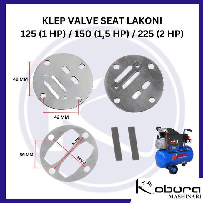 Klep Valve Assy Seat Kompresor Udara LAKONI IMOLA 125 150 225