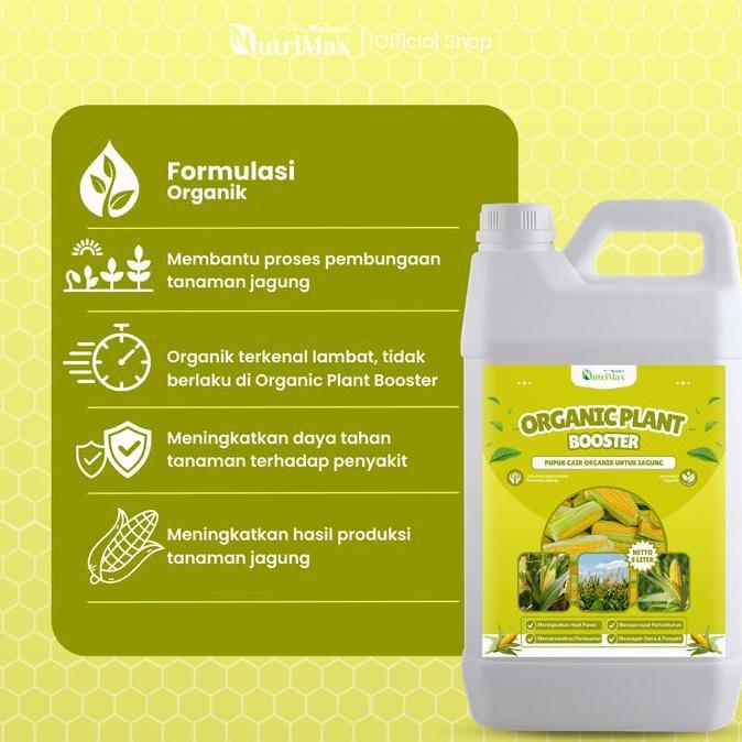ORGANIC PLANT BOOSTER  JAGUNG 5 LITER - Pupuk Organik Cair Dan ZPT Khusus Tanaman Jagung - Mempercep