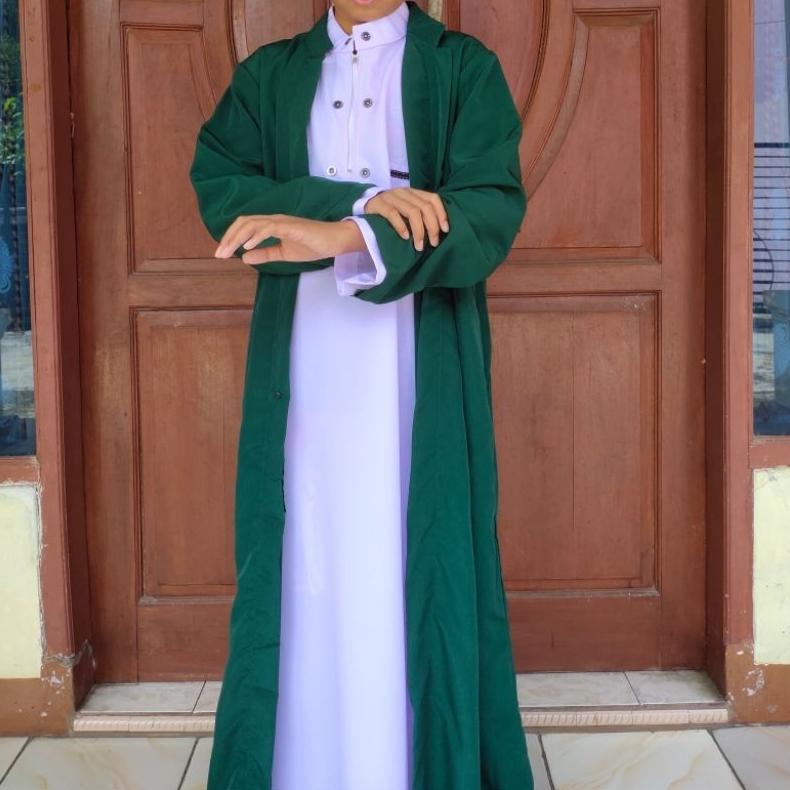 original jubah belah luarannya saja habib pria dewasa