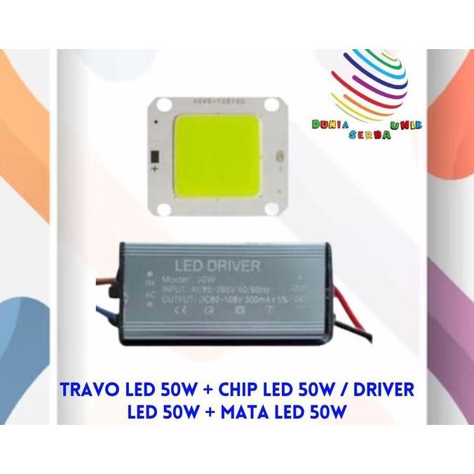 AONI TRAVO LED 50W + CHIP LED 50W / DRIVER LED 50W + MATA LED 50W