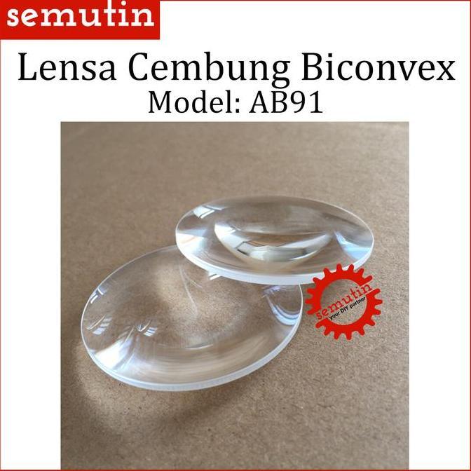 AONI Lensa Cembung Biconvex AB91 / Kaca Pembesar Ultra Clear Lens / Virtual