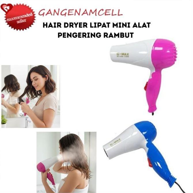 MORIFOYU Hair Dryer Mini Lipat Foldable HairDryer Pengering Rambut Berkualitas