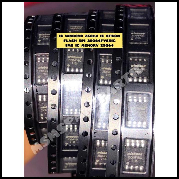DISKON IC WINBOND 25Q64 IC EPROM FLASH SPI 25Q64FVSSIG 8MB IC MEMORY 25Q64 
