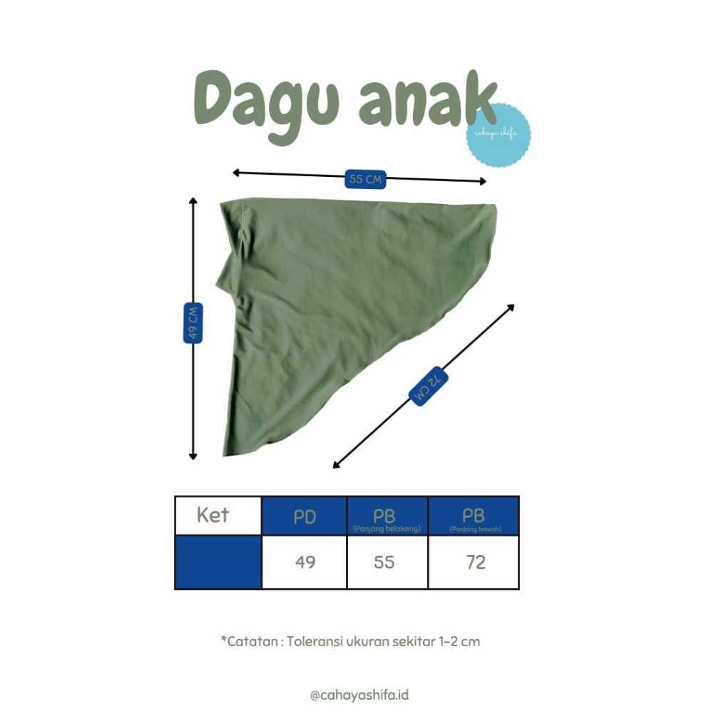 LIMITED Jilbab Anak Jersey Dagu/ Jilbab Anak Umur 1-5 Tahun KEKINIAN