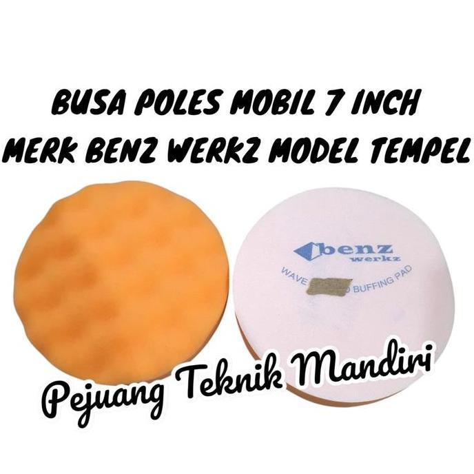 Grosir Busa Poles Mobil 7 Inch Orange Benz Werkz / Wafe Buffing Pad 7 Inch Benz Werkz