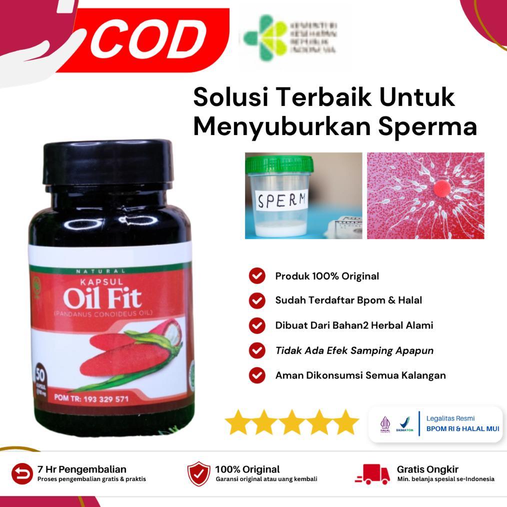(Terbaru) Oil Fit Herbal Penyubur Sperma Pria Pengental Sperma Pria Penambah Sperma Pria Azoospermia