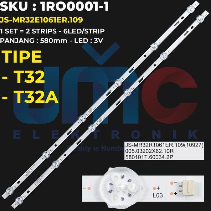 TERLARIS BACKLHT TV AVARO 32 INCH TIPE T32 T32A JS-MR32E1061ER.109