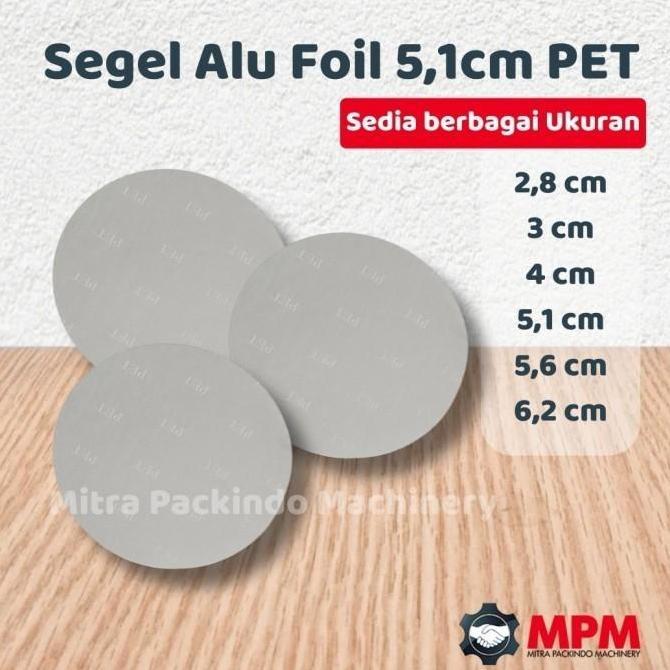 BEBAS ONGKIR - Alu Foil Segel /Segel Induksi / Segel Aluminium