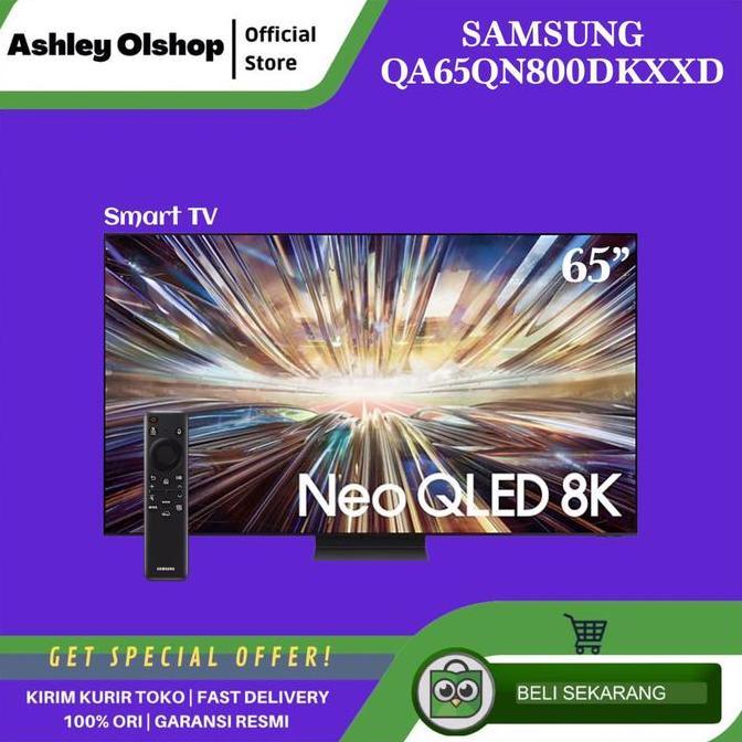 TERLARIS QLED TV 8K SAMSUNG 65 INCH QA65QN800DKXXD SMART TV SAMSUNG 65QN800D 65 INCI