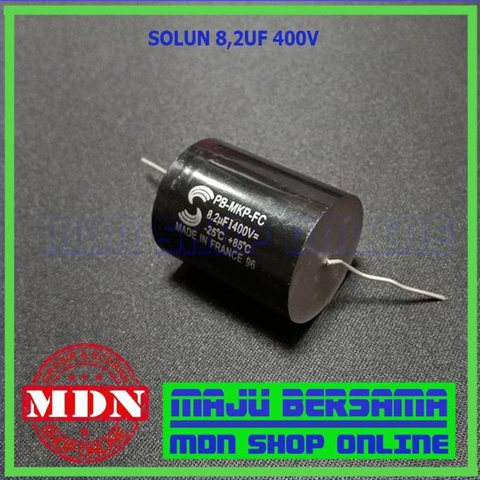 Solun 8.2 uf - Kapasitor 8.2 Uf 400V - Kapasitor Tweeter kualitas bagus