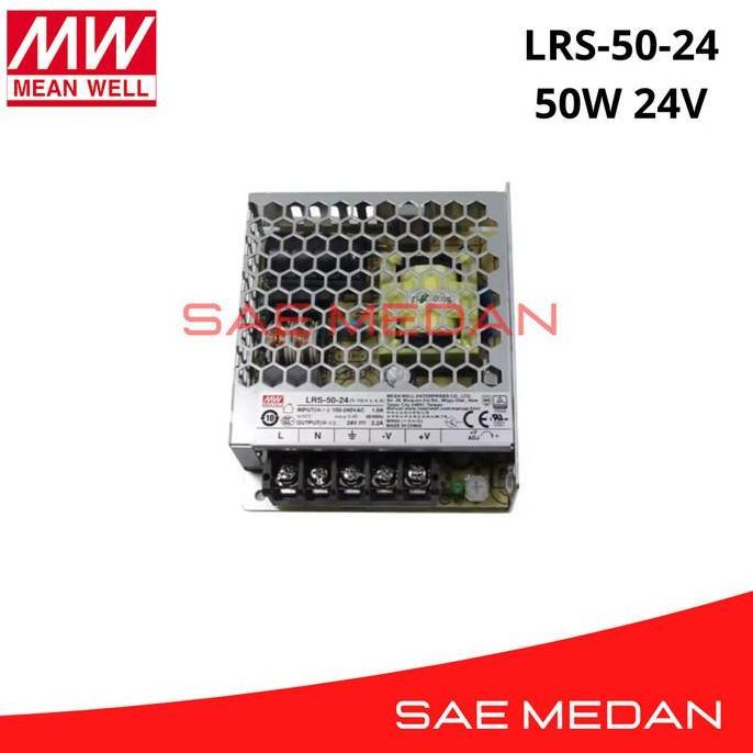 BEBAS ONGKIR - Power Supply LRS-50-24 LRS 50 24 Meanwell 50W 24V